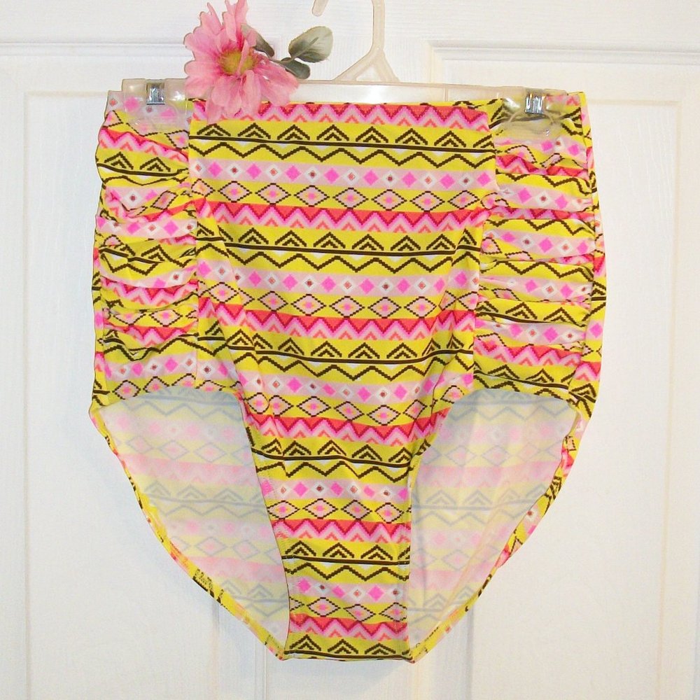 SEPTANGLE 10 Hi Waist Bikini Bottom Swim NWT